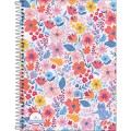 Foto ilustrativa Caderno Quadriculado 7x7 mm Espiral Capa Dura Universitário D+ 96 Folhas