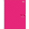 Foto ilustrativa Caderno Quadriculado 7x7 mm Espiral Capa Dura Universitário Lunix 80 Folhas