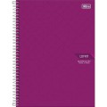 Foto ilustrativa Caderno Quadriculado 7x7 mm Espiral Capa Dura Universitário Lunix 80 Folhas