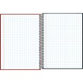 Foto ilustrativa Caderno Quadriculado 7x7 mm Espiral Capa Dura Universitário Zip 80 Folhas