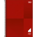 Foto ilustrativa Caderno Quadriculado 7x7 mm Espiral Capa Dura Universitário Zip 80 Folhas