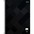 Foto ilustrativa Caderno Quadriculado 7x7 mm Espiral Capa Dura Universitário Zip 80 Folhas
