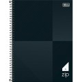 Foto ilustrativa Caderno Quadriculado 7x7 mm Espiral Capa Dura Universitário Zip 80 Folhas