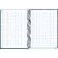 Foto ilustrativa Caderno Quadriculado 7x7 mm Espiral Capa Dura Universitário Zip 96 Folhas