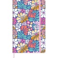 Foto ilustrativa Caderno sem Pauta Costurado Capa Dura Fitto G Trend Floral 90 gramas 80 Folhas