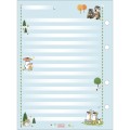 Foto ilustrativa Caderno Tiliflex Colegial Mofusand 80 Folhas.