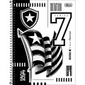 Foto ilustrativa Caderno Universitário Capa Dura 1 Matéria Botafogo 80 Folhas
