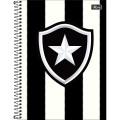 Foto ilustrativa Caderno Universitário Capa Dura 10 Matérias Botafogo 160 Folhas