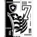 Foto ilustrativa Caderno Universitário Capa Dura 10 Matérias Botafogo 160 Folhas