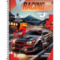 Foto ilustrativa Caderno Universitário Capa Dura X-Racing 16 Matérias 256 Folhas