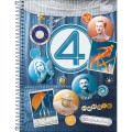Foto ilustrativa Caderno Universitário Quarteto Fantástico 1 Matérias 80 Folhas