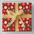 Foto ilustrativa Caixa Papel de Presente Natal 75 Rolos
