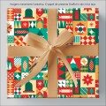 Foto ilustrativa Caixa Papel de Presente Natal 75 Rolos