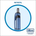 Foto ilustrativa Caneta Esferográfica Retrátil 0.7mm Tech - Blister com 2 Unidades (Preta e Azul)