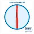 Foto ilustrativa Caneta Esferográfica Retrátil 1.0mm Trilo Vermelha