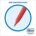 Foto ilustrativa Caneta Esferográfica Retrátil 1.0mm Trilo Vermelha