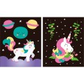 Foto ilustrativa Cartelas de Pintura Mágica - Unicórnio - 6 unidades