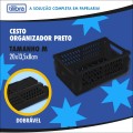 Foto ilustrativa Cesto Organizador Plástico Dobrável M - Preto
