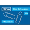 Foto ilustrativa Clips 2/0 Galvanizado 100 Unidades