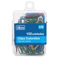Foto ilustrativa Clips 29mm D302 Cores Sortidas 100 Unidades
