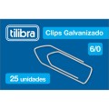 Foto ilustrativa Clips 6/0 Galvanizado 25 Unidades