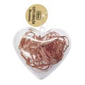 Foto ilustrativa Clips Coração Ouro Rose 20 Unidades
