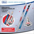 Foto ilustrativa Conjunto Escrita Escolar Nasa Blister - 3 Unidades
