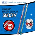 Foto ilustrativa Conjunto Escrita Escolar Snoopy - Blister com 2 unidades