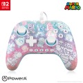 Foto ilustrativa Controle Advantage com Fio PowerA para Nintendo Switch 2 - Mushroom Kingdom
