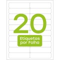 Foto ilustrativa Etiqueta Adesiva Inkjet/Laser Carta 25,4mmx101,6mm TB6181 2000 Unidades