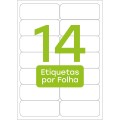 Foto ilustrativa Etiqueta Adesiva Inkjet/Laser Carta 33,9mmx101,6mm TB6182 1400 Unidades
