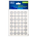 Foto ilustrativa Etiqueta Adesiva Multiuso 13mm Prata 6 Folhas 420 Unidades