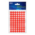 Foto ilustrativa Etiqueta Adesiva Multiuso 13mm Vermelho Fluor 6 folhas 420 Unidades