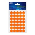 Foto ilustrativa Etiqueta Adesiva Multiuso 19mm Laranja Fluor 6 folhas 210 Unidades