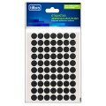 Foto ilustrativa Etiqueta Adesiva Multiuso 19mm Preta 6 Folhas 210 Unidades