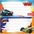 Foto ilustrativa Etiqueta Escolar Adesiva Hot Wheels