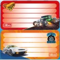 Foto ilustrativa Etiqueta Escolar Adesiva Hot Wheels