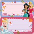 Foto ilustrativa Etiqueta Escolar Adesiva Princesas