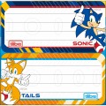 Foto ilustrativa Etiqueta Escolar Adesiva Sonic