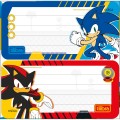 Foto ilustrativa Etiqueta Escolar Adesiva Sonic