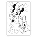 Foto ilustrativa Folhas de Adesivos para Colorir Minnie
