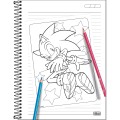 Foto ilustrativa Folhas de Adesivos para Colorir Sonic