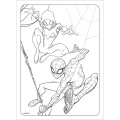 Foto ilustrativa Folhas de Adesivos para Colorir Spider-Man