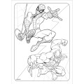 Foto ilustrativa Folhas de Adesivos para Colorir Spider-Man