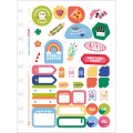 Foto ilustrativa Folhas de Adesivos para Tilidisco Colegial