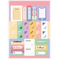 Foto ilustrativa Folhas de Adesivos Rotina 6 Folhas