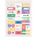 Foto ilustrativa Folhas de Adesivos Rotina 6 Folhas