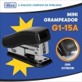 Foto ilustrativa GRAMPEADOR 15 FOLHAS MINI G1-15A PRETO