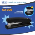 Foto ilustrativa GRAMPEADOR 20 FOLHAS DE MESA G2-20B PRETO
