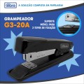Foto ilustrativa GRAMPEADOR 20 FOLHAS DE MESA G3-20A PRETO